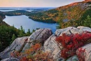 a view of a large rock