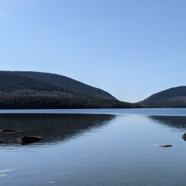 a small boat in a body of water